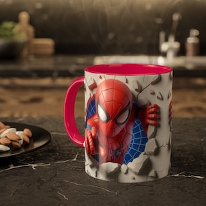 Spider-Man Coffee Mug 11oz, Marvel Mug, Hot Coco Mug, Superhero Mug Spider-Man Fan Gift Movie-Themed Mug, Spider-Man Merchandise, Heroic Mug image 1