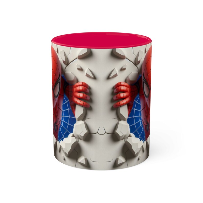 Spider-Man Coffee Mug 11oz, Marvel Mug, Hot Coco Mug, Superhero Mug Spider-Man Fan Gift Movie-Themed Mug, Spider-Man Merchandise, Heroic Mug image 5