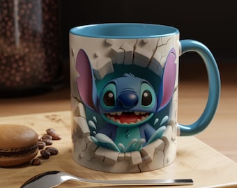Stitch Coffee Mug 11 oz, Disney Mug, Lilo & Stitch, Stitch Fan Gift, Gift for kids, Gift for her, Disney Merchandise, Gift for Disney Fans