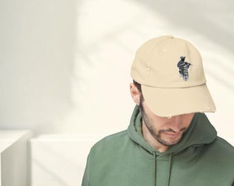 Gorra de soldado con bandera estadounidense desgastada/gorra de béisbol bordada con motivos patrióticos