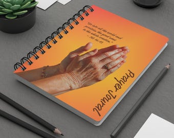 Inspirierendes Gebetstagebuch, Dankbarkeits-Notizbuch, Glaubensreflexions-Tagebuch, spirituelles Schreibgeschenk, perfekt für den Urlaub
