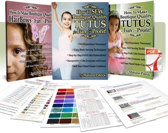 How To Make Boutique Sew And Non-Sew Tutus and Hairbows For Fun And Profit- Great For Play and Gifts (ebook)