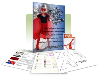 Cómo hacer capas de superhéroes sin coser y fácil coser para la diversión y el beneficio - ideal para trajes de Halloween, diversión & jugar (ebook)