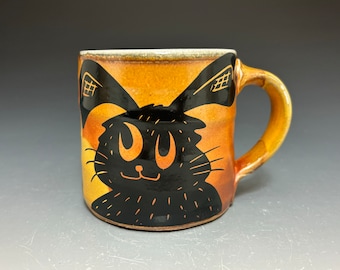 Rabbit - Mug - Amazing Color  - Soda Fired Stoneware  - Ron Philbeck (65)