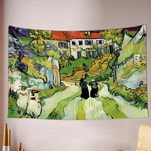 ヴィンセント・ヴァン・ゴッホの装飾、アート装飾タペストリー、芸術的な美しい寮のタペストリー、農場の壁装飾、カスタムタペストリー装飾、壁アート装飾、吊り下げ