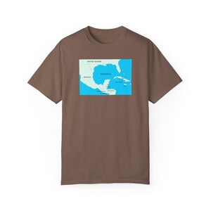 Vintage Karte Unisex T-Shirt, lässiges Earth Lover T-Shirt, Geographie Geschenk, Reise Shirt, einzigartige Sommerkleidung, perfekt für den Urlaub