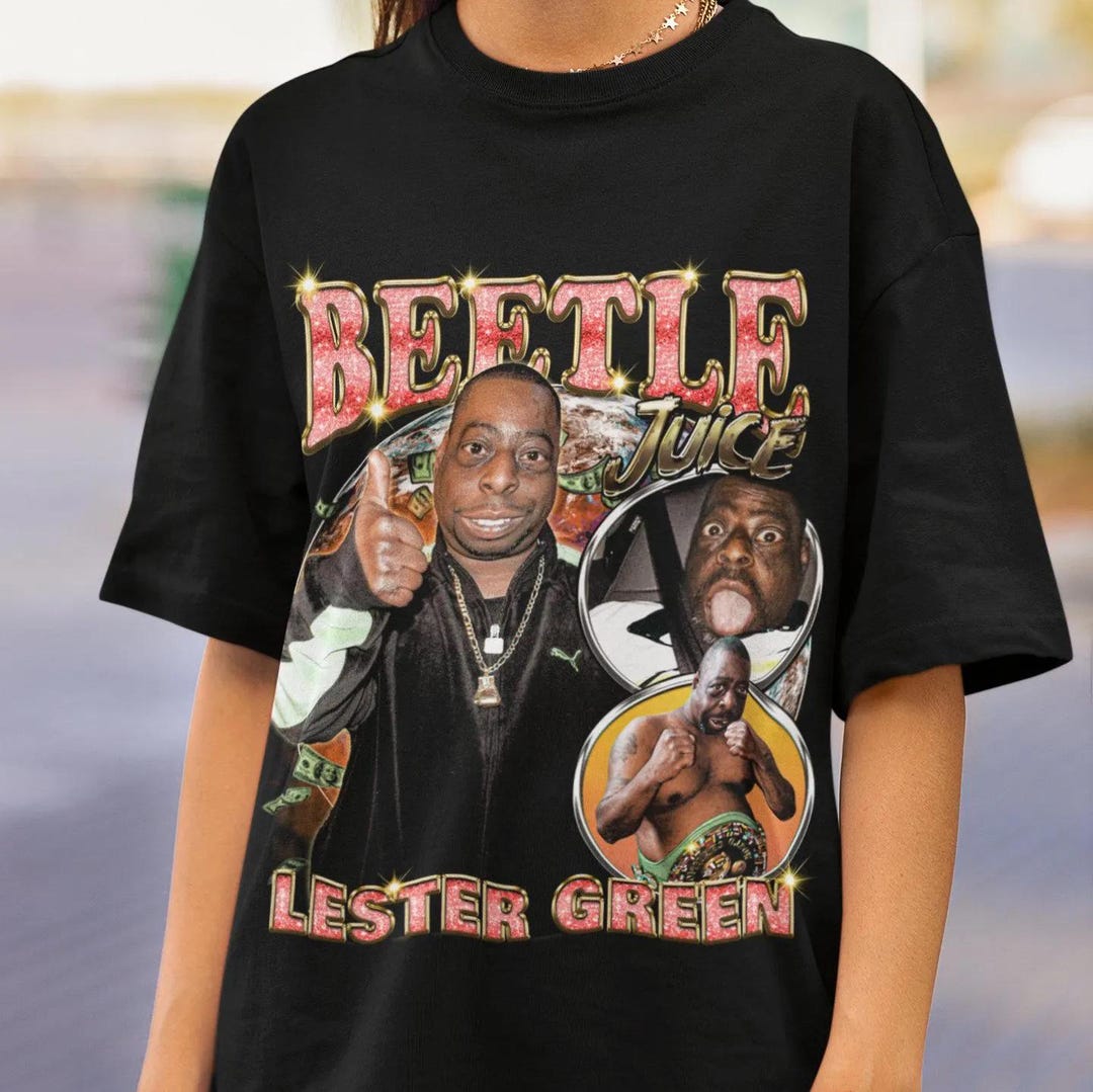 Retro Beetle Juice Lester Green T Shirt, Funny Classic 90s Graphic