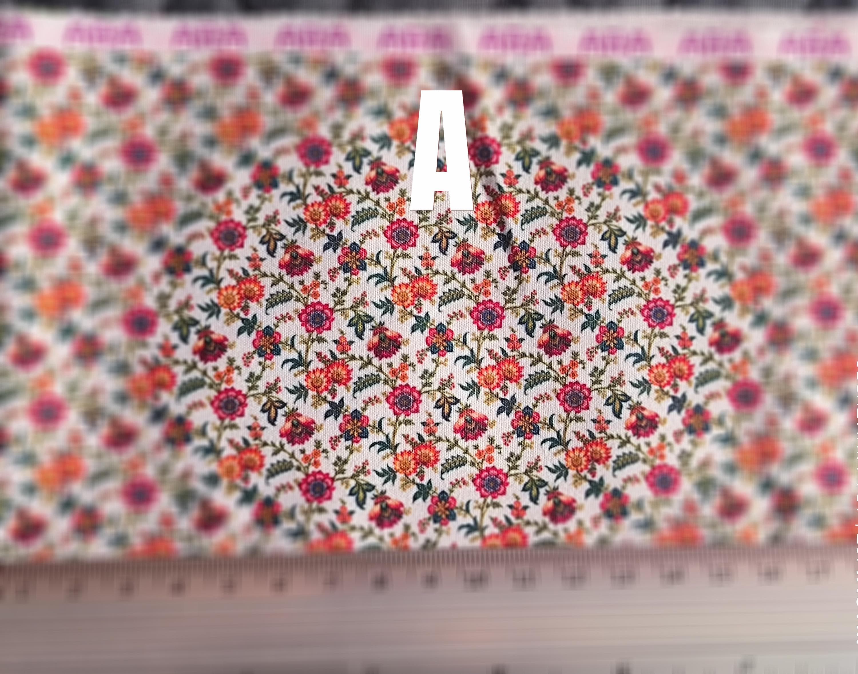 Pattern Kmy Printed Miniature Fabric , Pattern , for Dollhouses and Dioramas, 1/12 ...