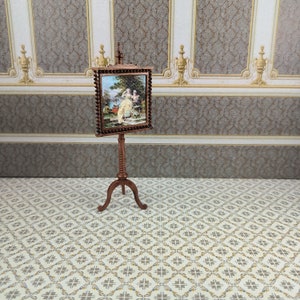 Puppenhaus-Miniatur-Malständer im Maßstab 1/12. Design von Ara Miniatures