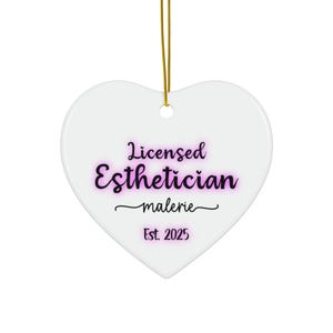 Personalized Esthetician Christmas Ornament: Skincare Gift, 2025 Graduate image 6