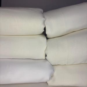 Undyed Cotton & Handloom Linen Fabric By The Yard - Lightweight