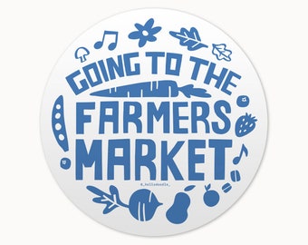 Farmer's Market Vinyl Sticker