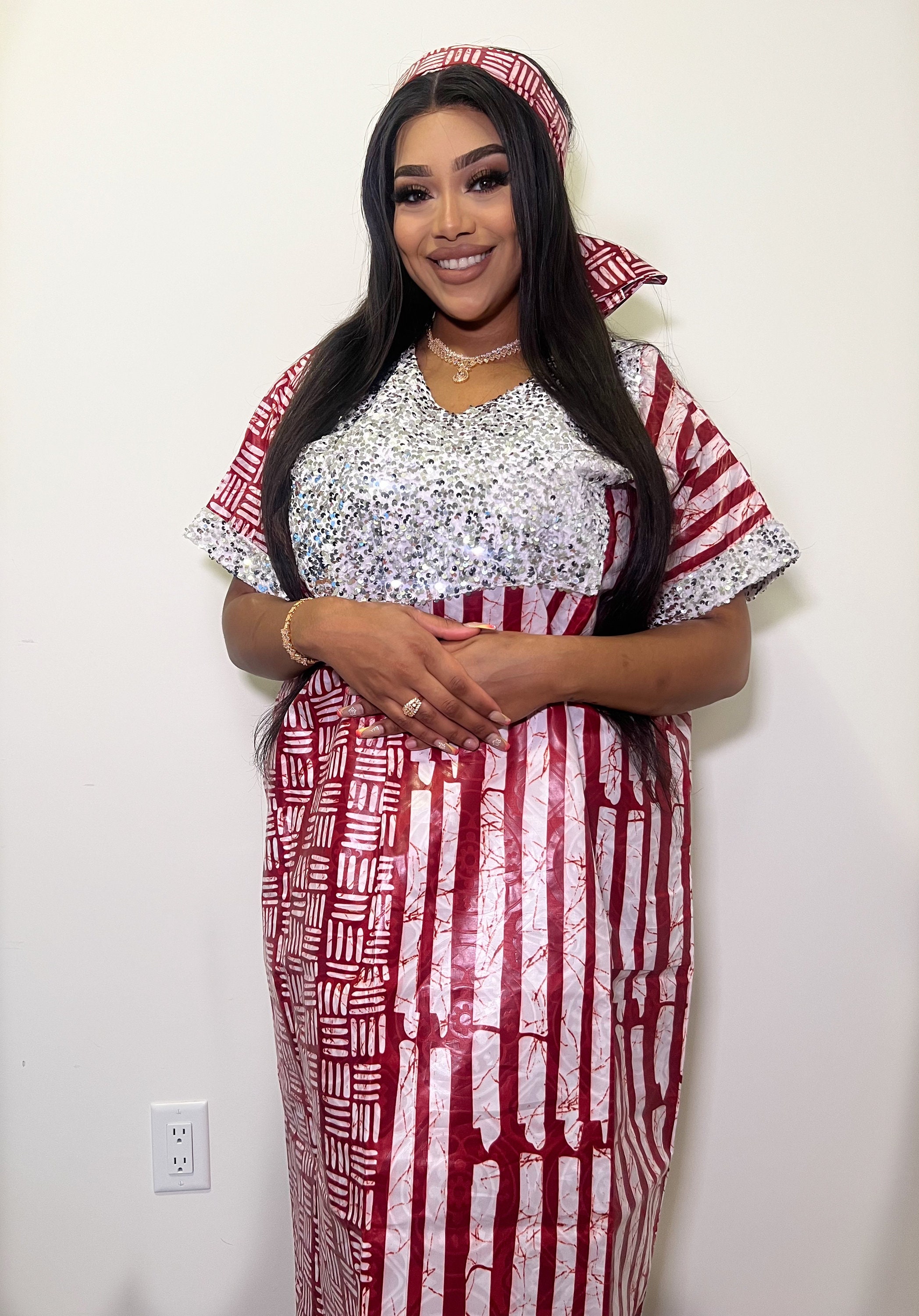 Teni – Adire Bubu Dress (One Size, UK 8–22)