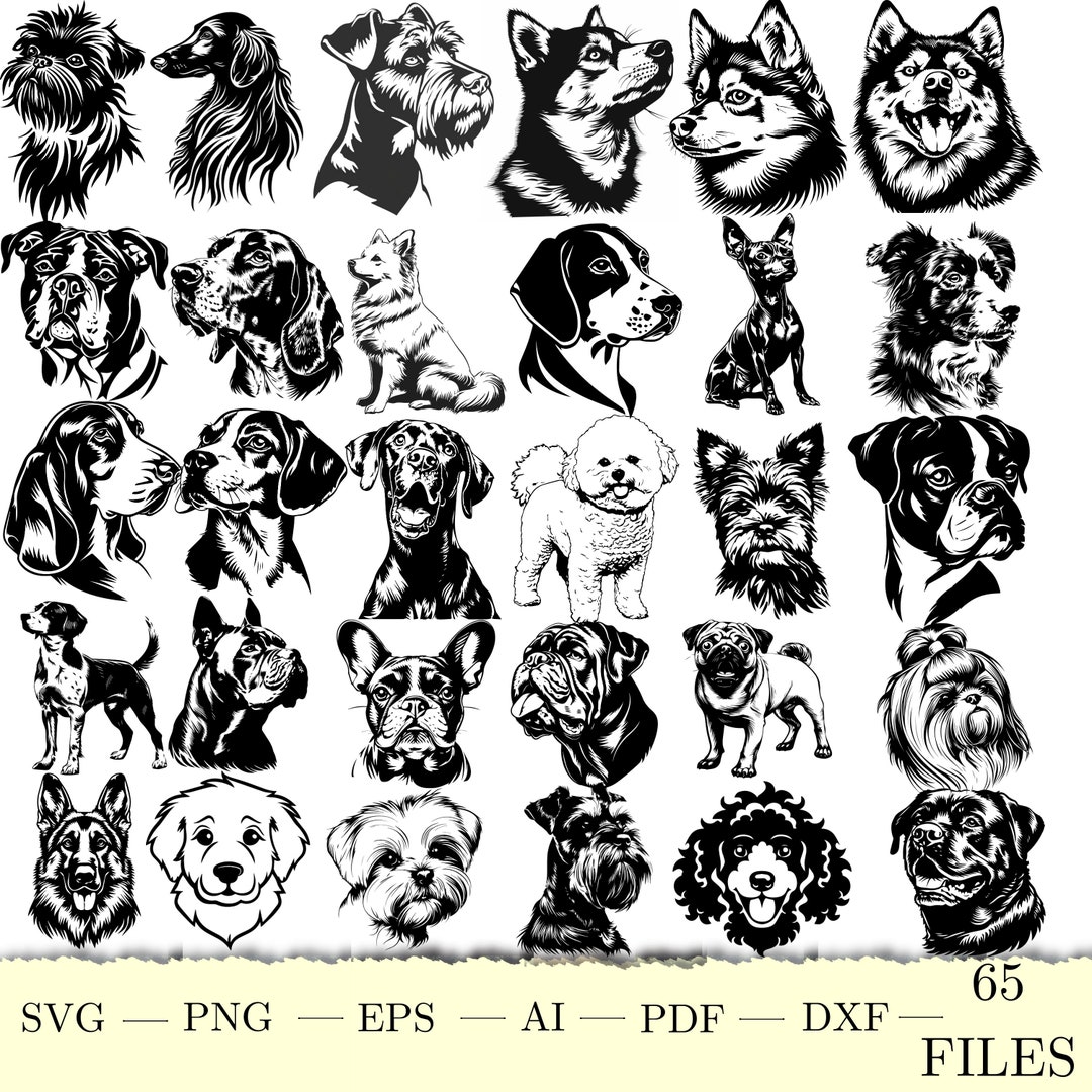 Dog Svg , Cute Puppy , Dog Clipart , Dog Silhouette , Dog Png , Cute ...