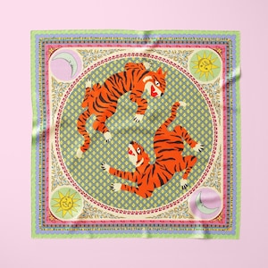 Terrific Tiger Silk Scarf