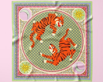 Terrific Tiger Silk Scarf