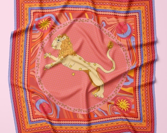 Leo Silk Scarf