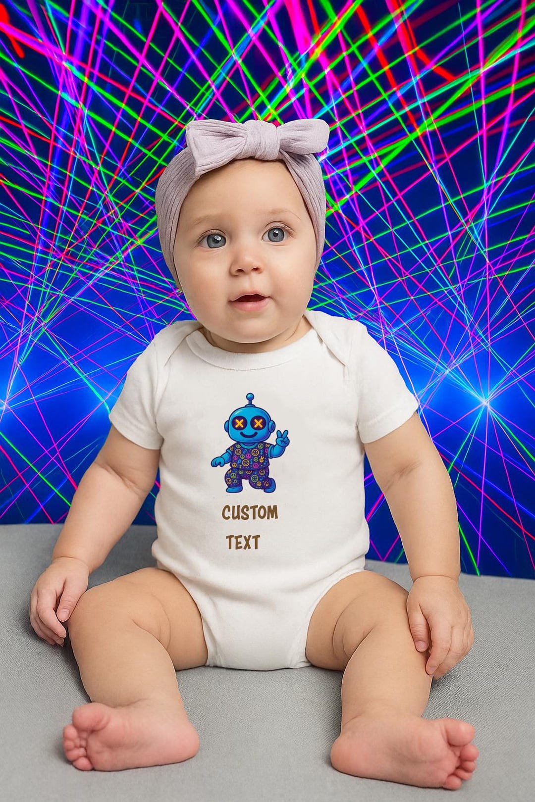 Baby Rave Items Personalized Tiny Raver in Training Baby Onesie | EDM Rave Baby Outfit ...
