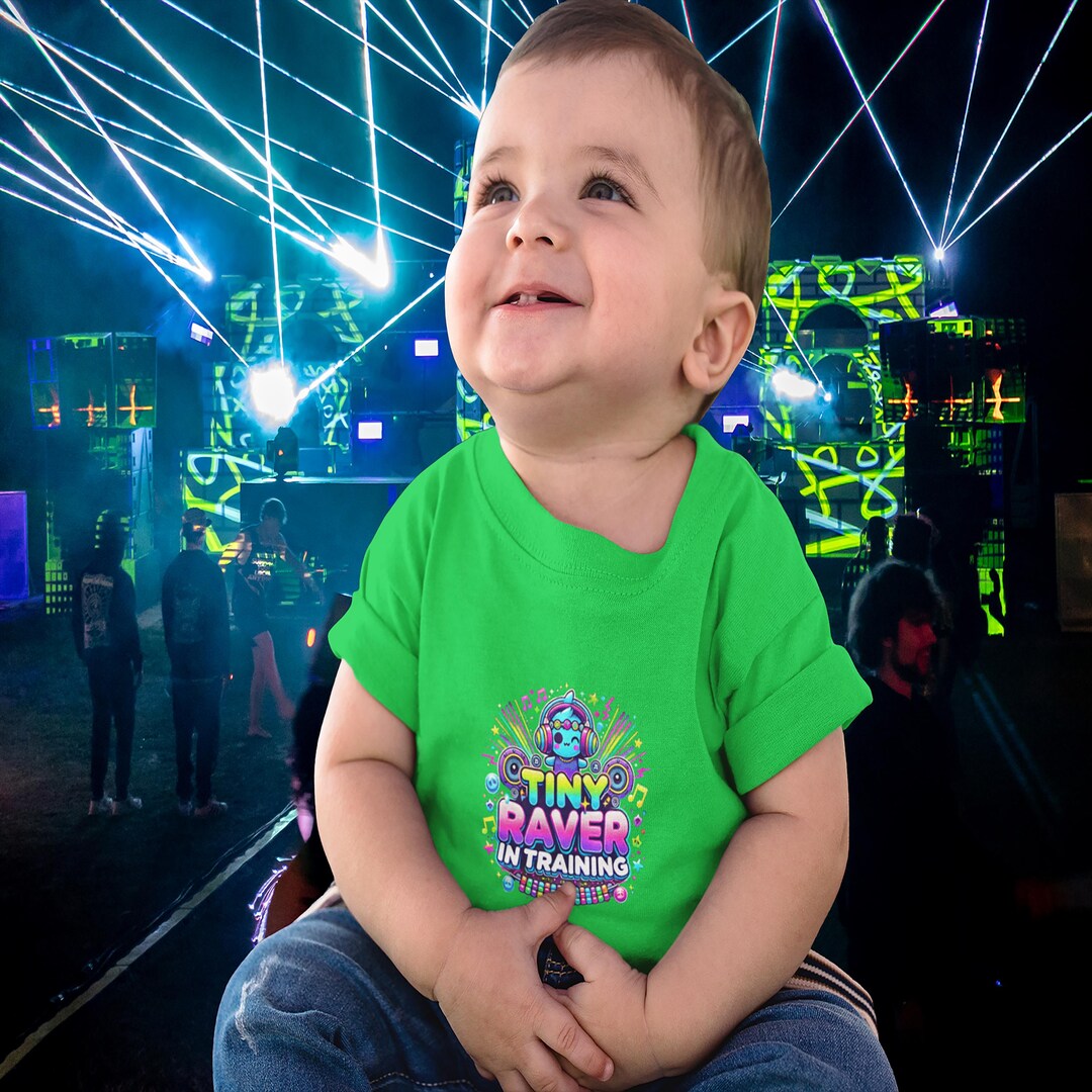 Tiny Raver Baby Tee: EDM Rave Outfit - Etsy