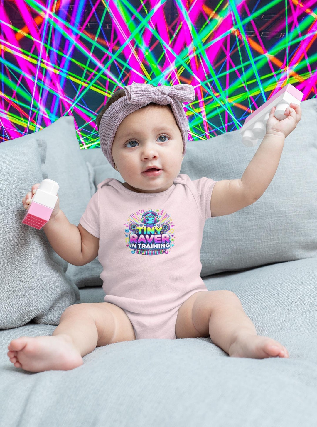 Baby Rave Items Tiny Raver Baby Onesie: EDM Festival Outfit - Etsy