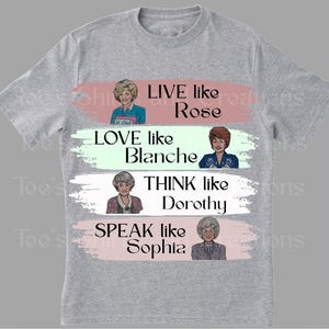 The Golden Girls Poster in This House We Live Like Rose Love Like Blanche Think Like Dorothy Speak Like Sophia Vintage Metal Signs Family Farmhouse Bathroom Decor