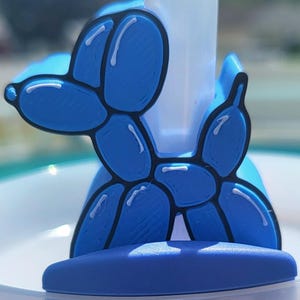 Balloon Dog Straw Topper.