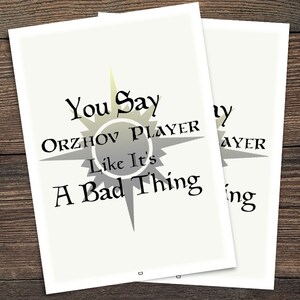 Protège-cartes taille standard de la guilde d'Orzhov, vous dites que le joueur d'Orzhov n'est pas bon, protège-cartes Dragon Shield