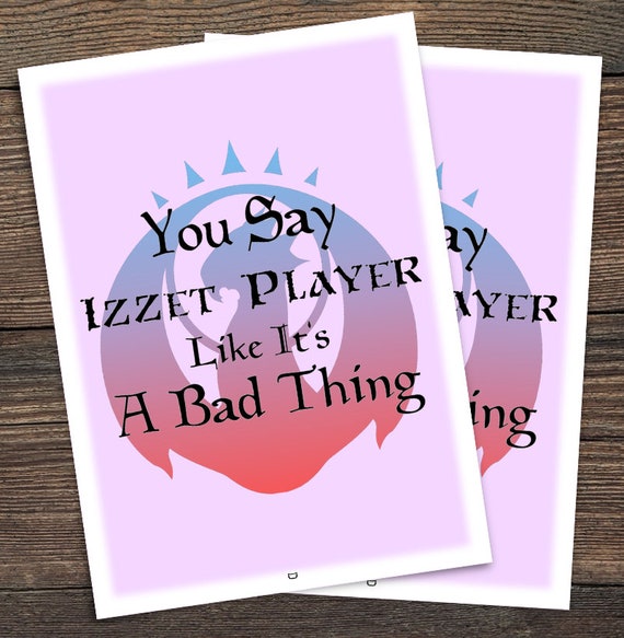 Izzet Guild Standard Size Card Sleeves, You Say Izzet Player Like It's a  Bad Thing, Dragon Shield Card Sleeves