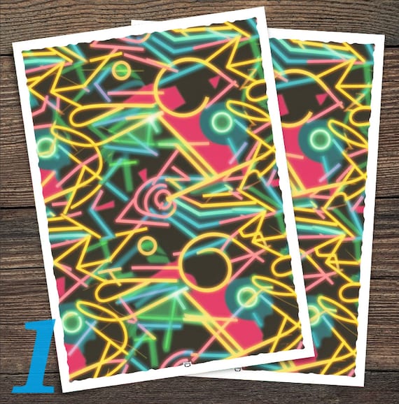TCG Standard Card Sleeves Authentic Dragon Shield 70s 80s and 90s Inspired  Retro Scribble Various Pattens and Design Selections - Etsy