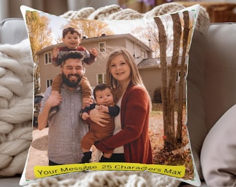 Custom Pillow Personalized Photo Pillow Personalized Pillowcase Decorative Throw Pillows Personalized Cushion Decorative Pillows Home gift
