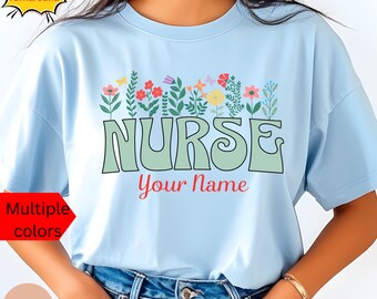 Personalized Unisex Nurse Shirt, Custom Nurse Shirt, Nurse Graduate Shirt, Nursing School Tee, Nurse Tee, Gift For Nurse, ER Nurse Shirts