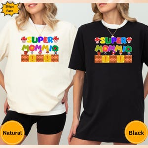 Super Mario Shirt, Super Mario Birthday Shirt, Super Mario Family Shirt, Mario & Friend Party Matching Tee, Mario Family Shirt, Mario Gift