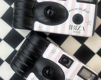 Personalised Disposable Camera, Custom Party Favor, Wedding, Birthday Event Camera