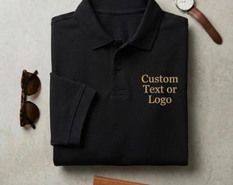 Embroidered Business Logo Polo Shirt, Personalized Business Uniform, Team Polo with Name, Company Branding, Personalized Gift, Golf Event