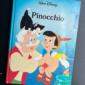 Vintage Disney Pinocchio book 1986