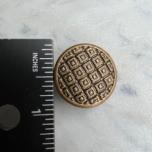 Large Vintage Brass Button - Etsy