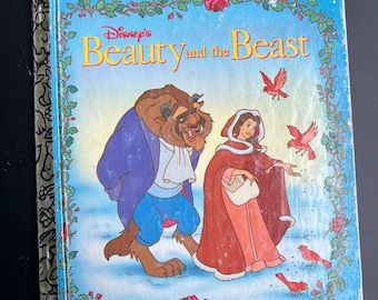 A Little Golden Book Beauty and the Beast vintage 1991