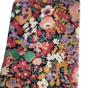 Vintage Liberty of London Floral Thorpe Tie, Mens Classic Flower Necktie, Preppy Style, Tana Cotton, Summer Autumn Wedding Guest Tie, 3.75&quot;w