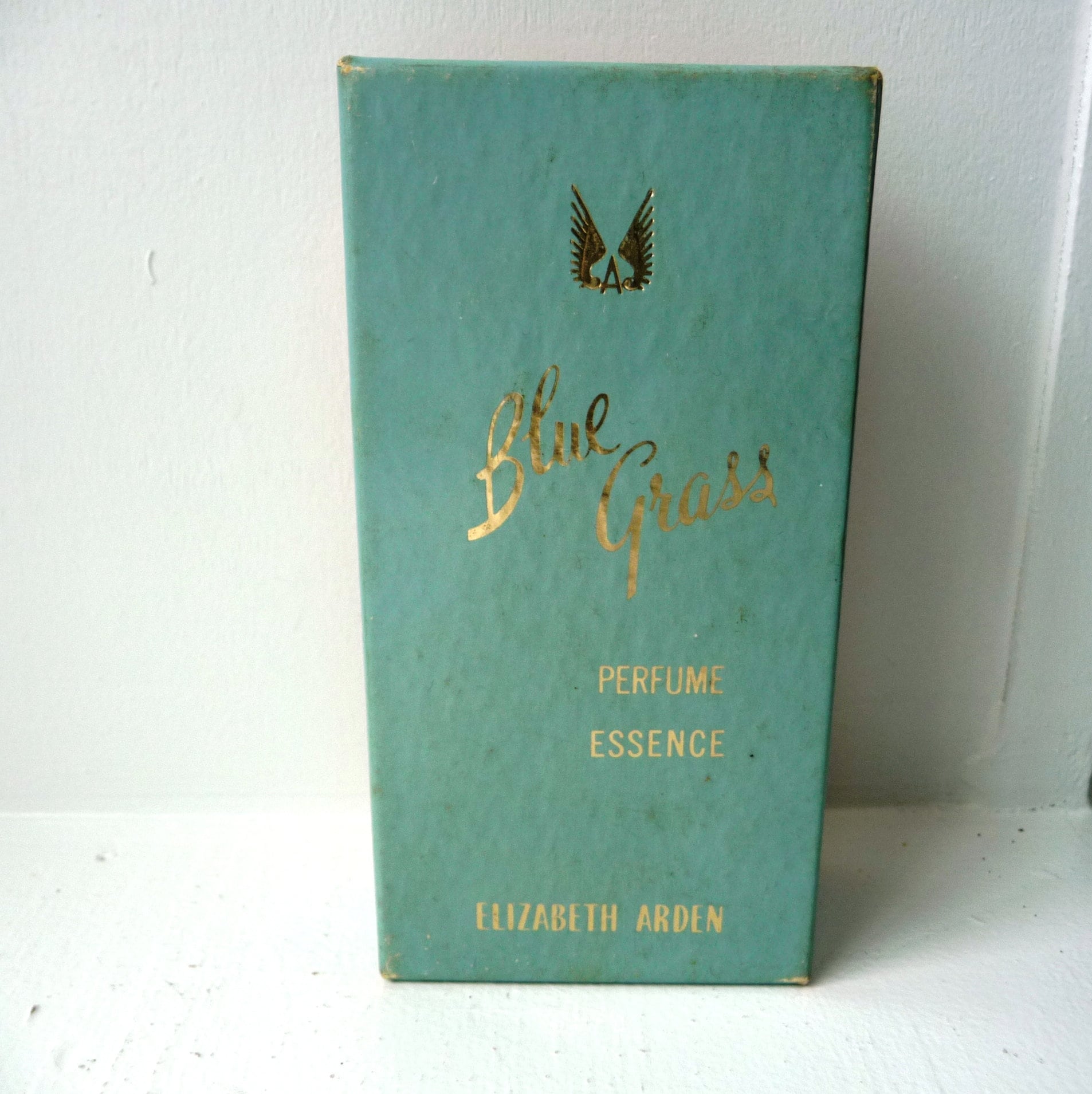 Ultra Rare NIB 1940s Elizabeth Arden Blue Grass Perfume Essence, 1