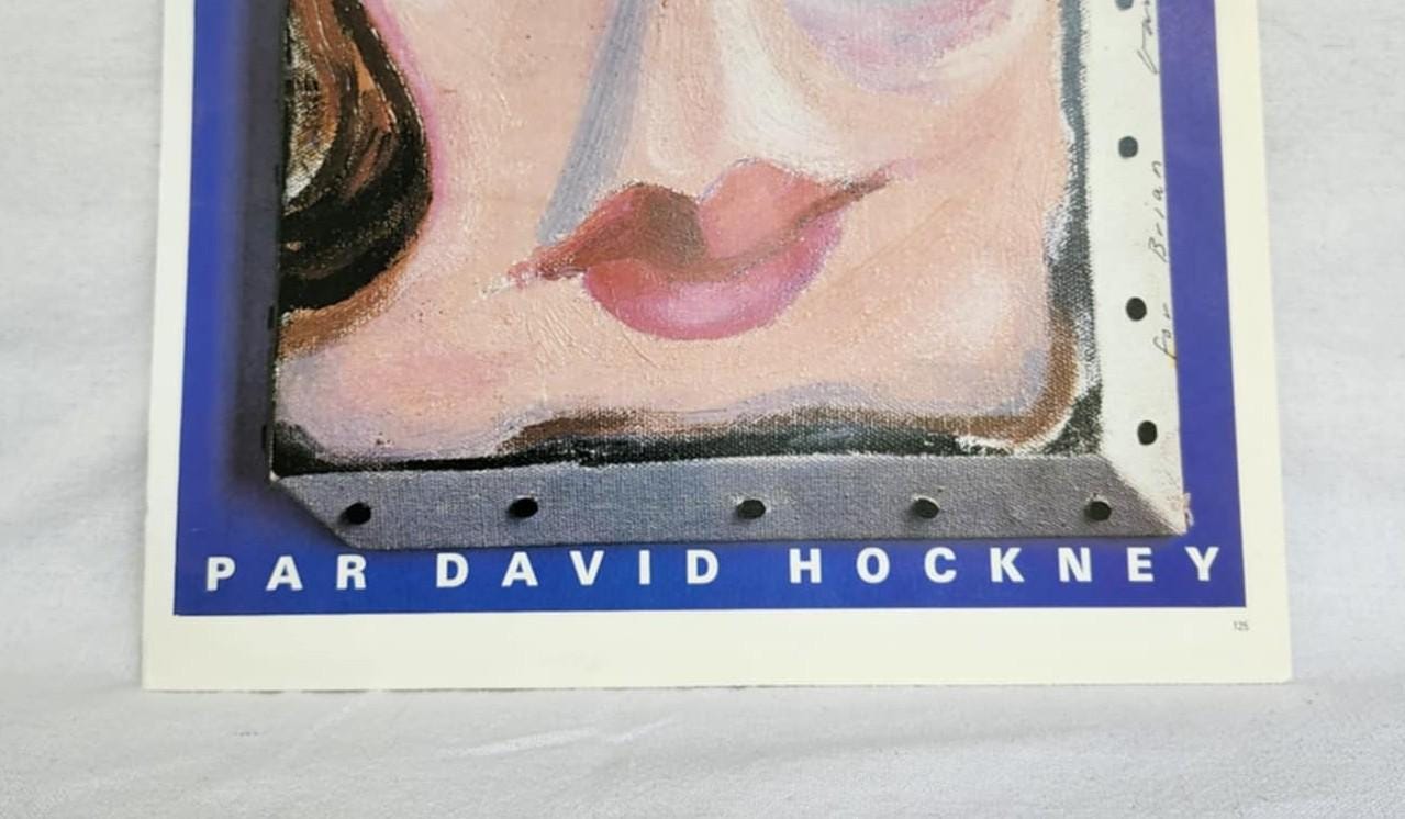 Vintage David Hockney Print VOGUE PARIS Cover Art, Abstract Cubism