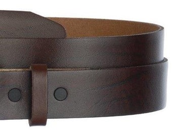 Brown Oil Tanned Leather Belt Strap- Snap On- Men's Women's- USA- 1.5" - 31 32 33 34 35 36 37 38 39 40 41 42 43 44 45- More Belts Avail