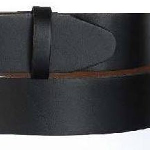 Black Leather Belt- Narrow Snap On Belt Strap- Oil Tanned - Mens Womens - 1 1/4&quot; 1.25&quot; Width- 37 38 39 40 41 inch - Size Large XL - USA Made