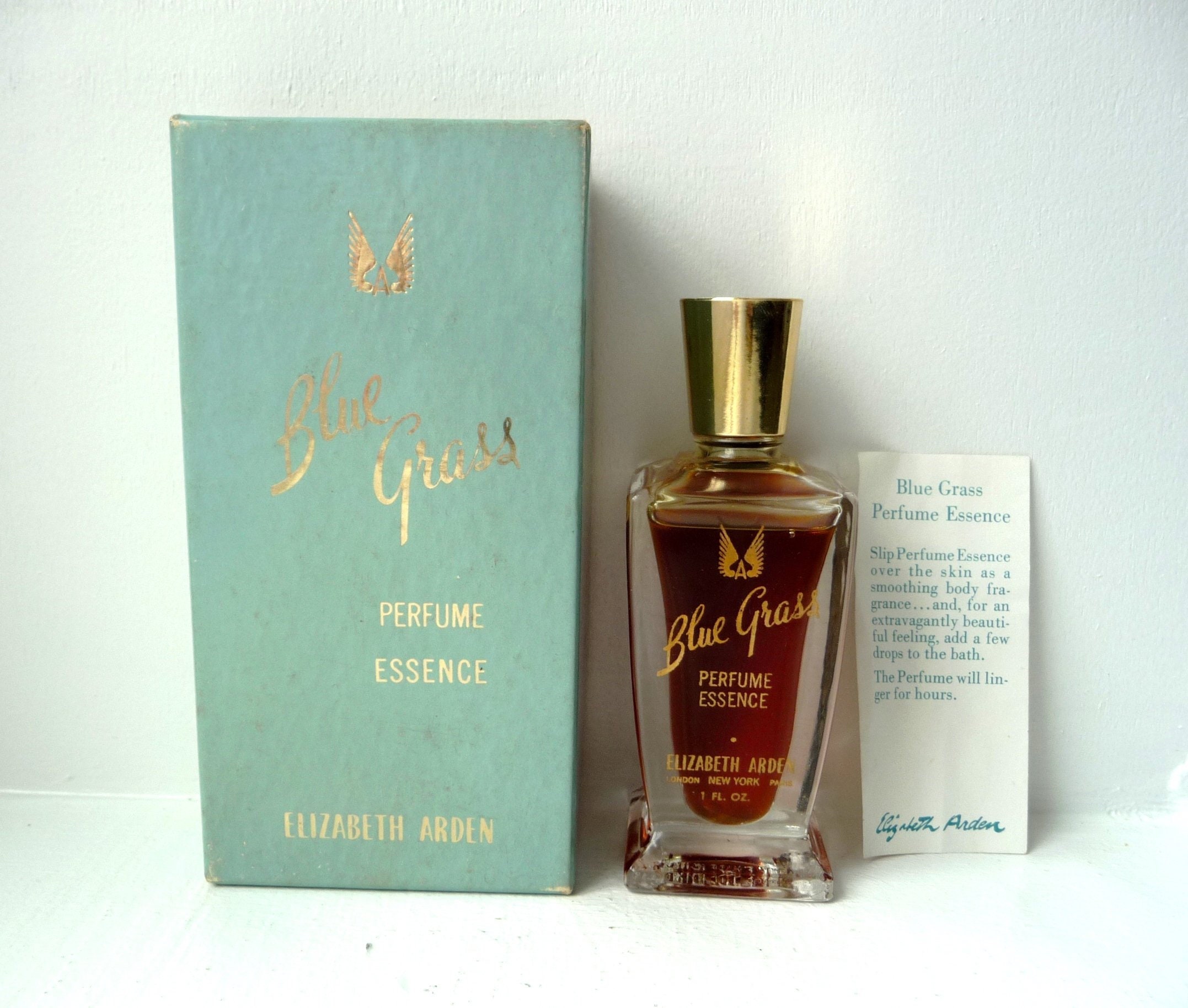 Rare Vintage Elizabeth Arden Blue Grass Perfume - Etsy UK