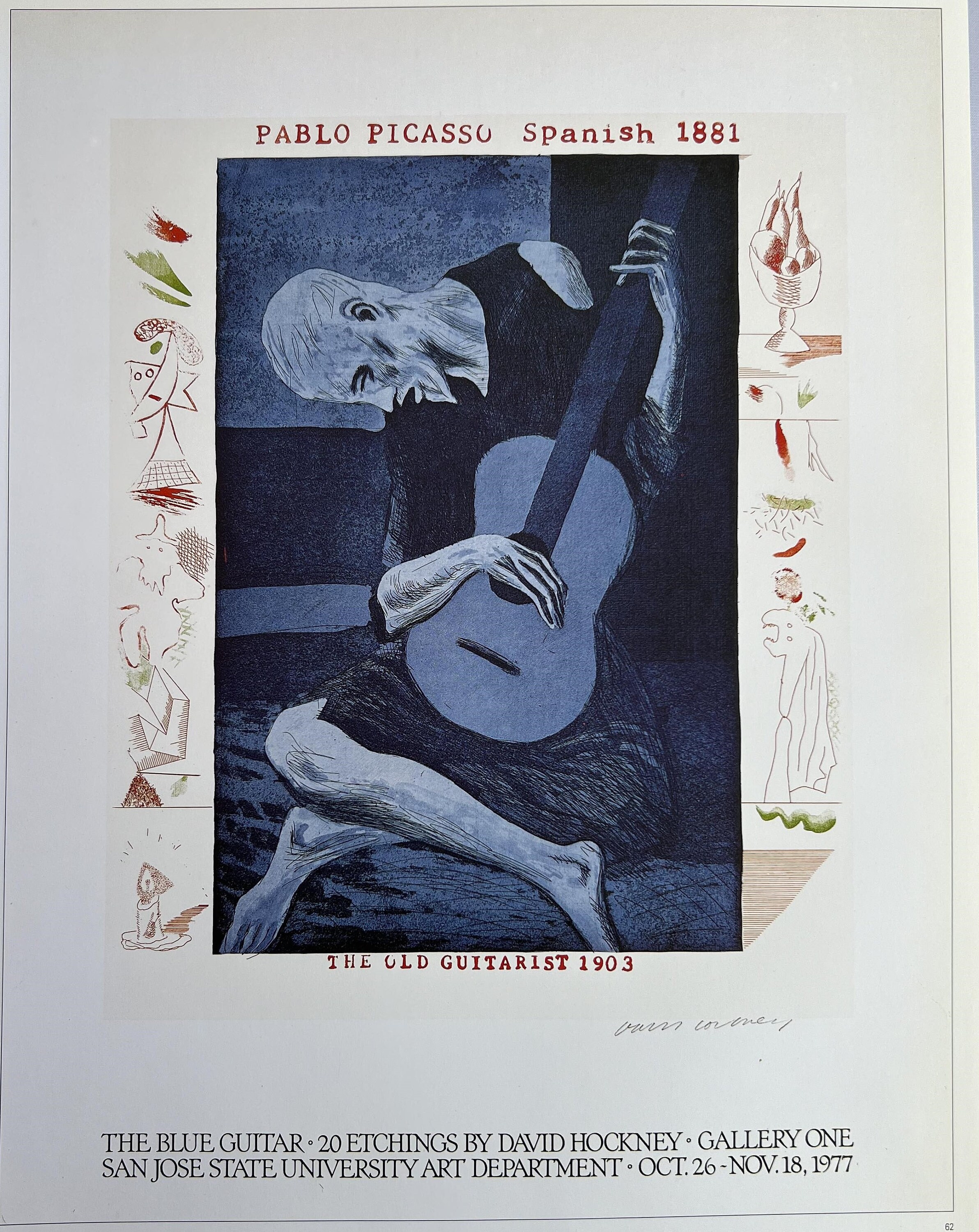 希少品　THE BLUE GUITAR　デヴィッド・ホックニー David Hockney 『The Blue Guitar』｜デイヴィッド・ホックニー