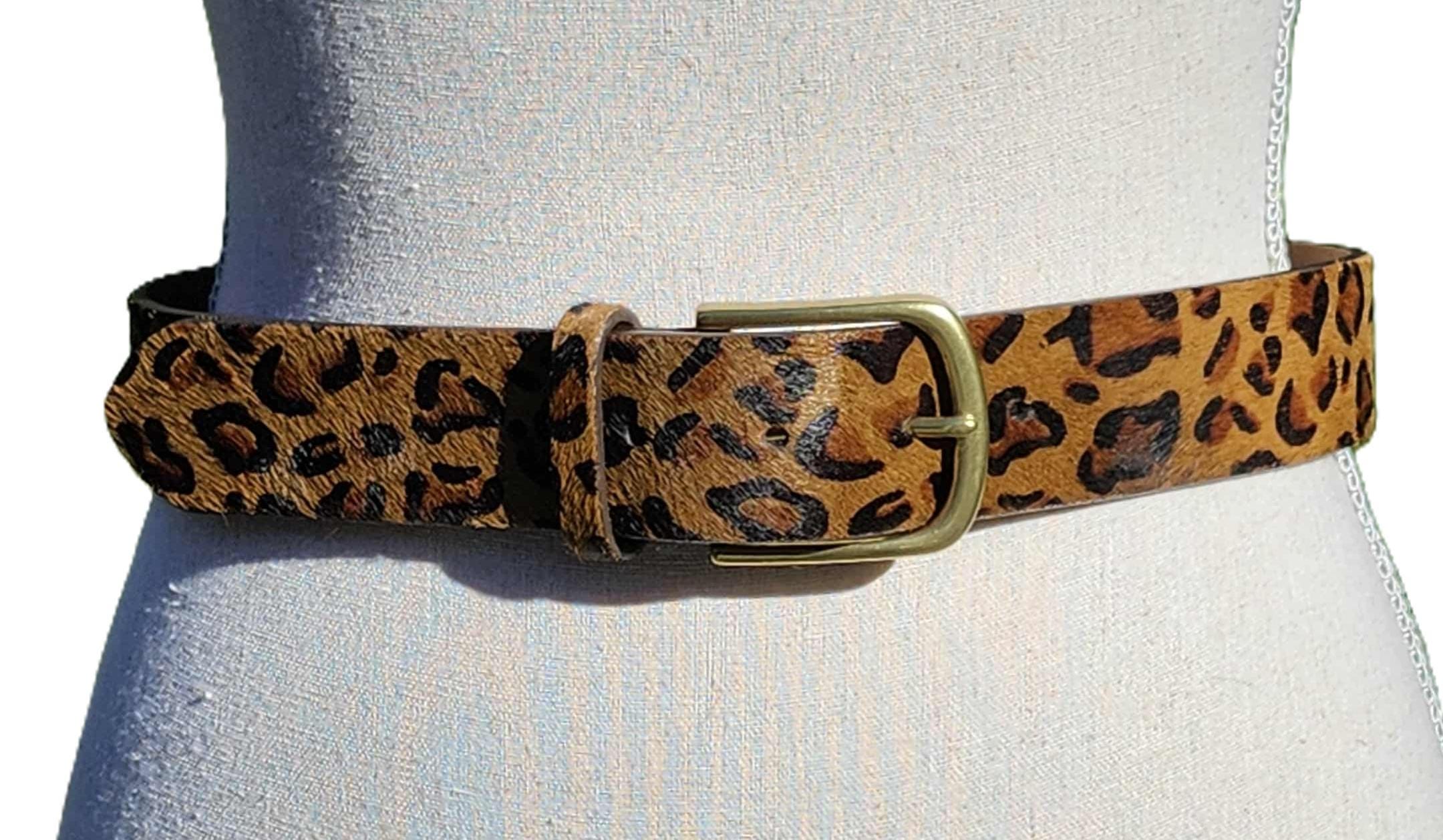 Genuine Leopard Belt - Etsy