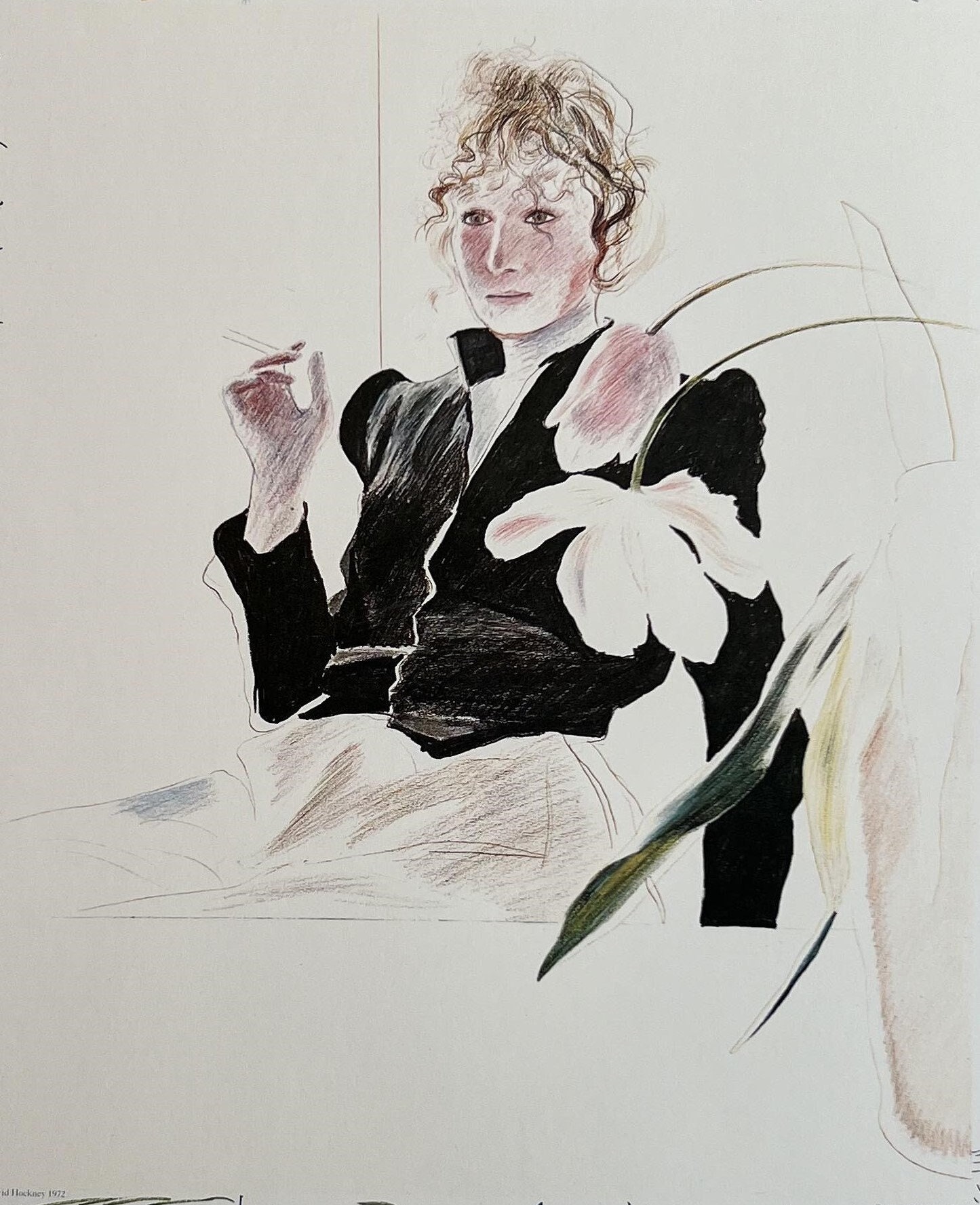 1980 David Hockney Celia,Paris ビンテージポスター Amazon.co.jp: DAVID HOCKNEY Celia, Paris 27