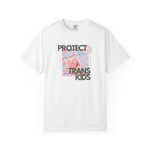 protect trans kids t-shirt | pride t-shirt | trans t-shirt | queer pride clothing | auwt queer adventure co