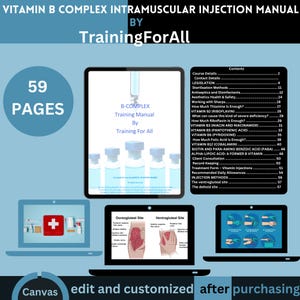 Vitamin b complex intramuscular injection training manual | vitamin booster editable training Manual