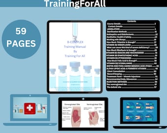 Vitamin b complex intramuscular injection training manual | vitamin booster editable training Manual