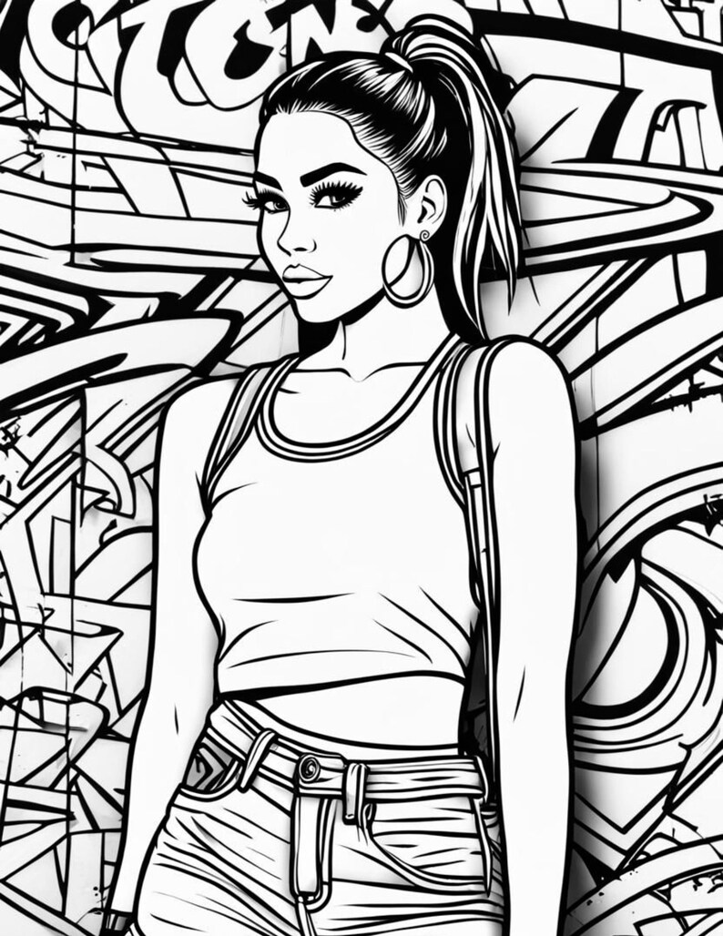 40 Baddie Coloring Pages and Coloring Sheets - Girls With Attitude ...